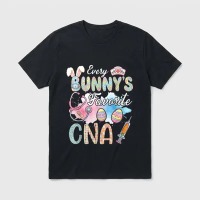Every Bunny's Favorite CNA Easter Nursing T-Shirt – Classic T-Shirt in Black