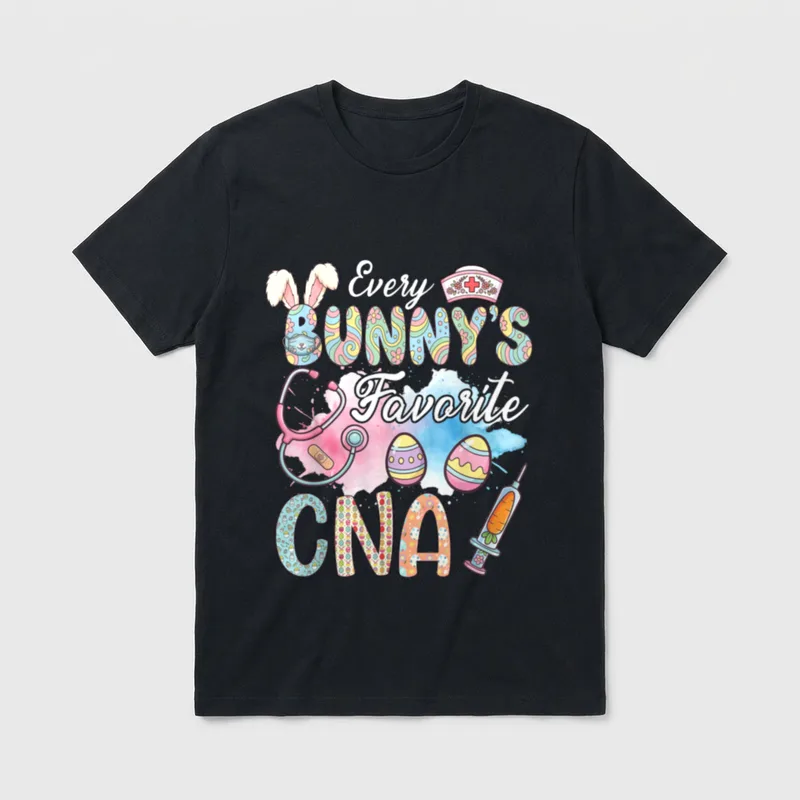 Every Bunny's Favorite CNA Easter Nursing T-Shirt – Classic T-Shirt in Black