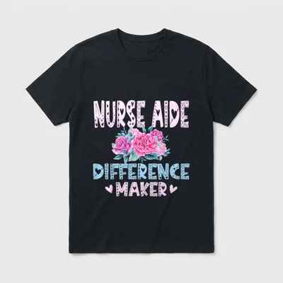 Certified Nursing Assistant CNA Nurse Difference T-Shirt – Classic T-Shirt in Black