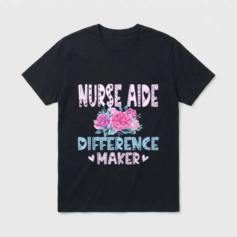Certified Nursing Assistant CNA Nurse Difference T-Shirt – Classic T-Shirt in Black