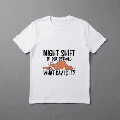 Night Shift CNA Funny Certified Assistant T-Shirt – Classic T-Shirt in Black