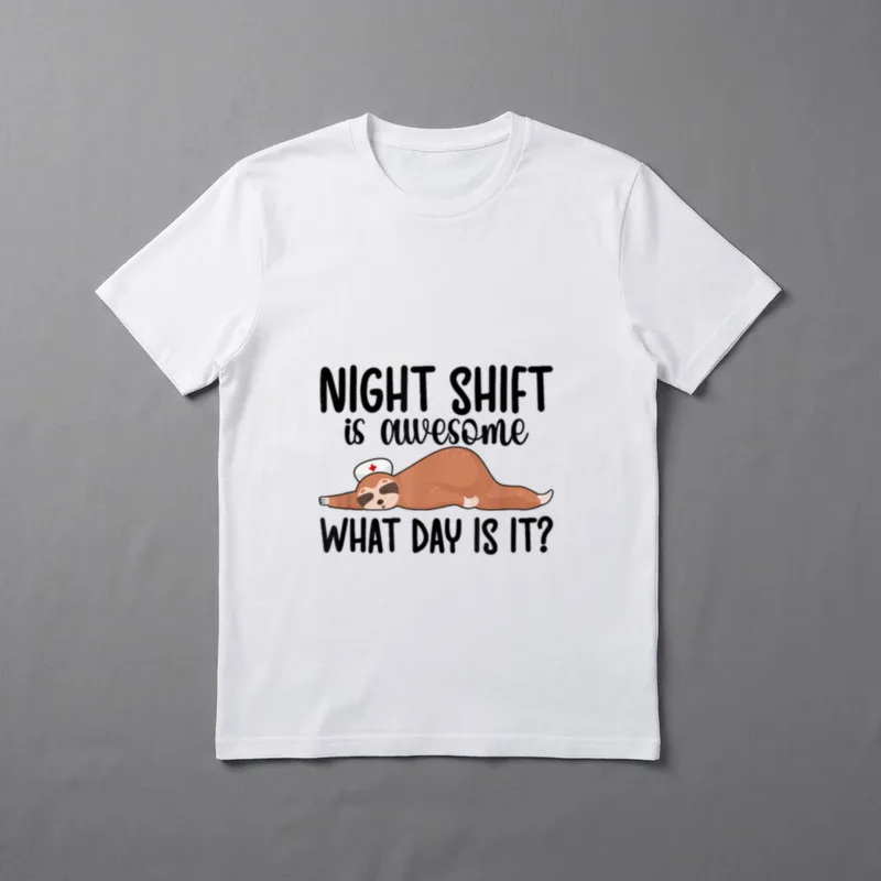 Night Shift CNA Funny Certified Assistant T-Shirt – Classic T-Shirt in Black
