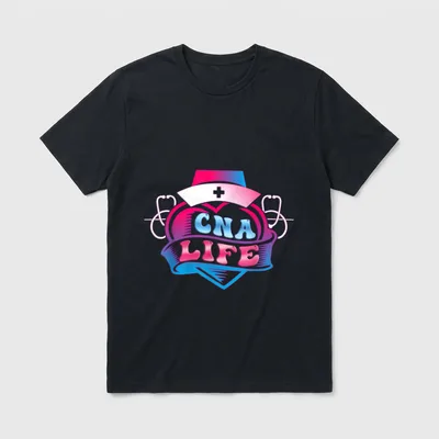 CNA Life Heartbeat Nurse Medical Nursing T-Shirt – Classic T-Shirt in Black