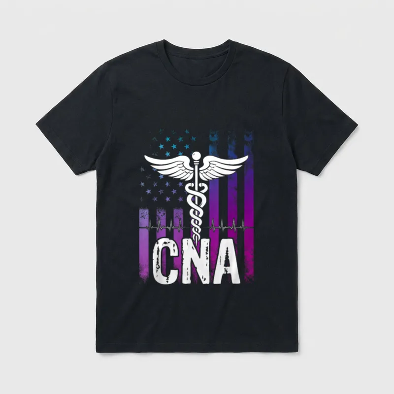 CNA Job Certified Nursing Assistant Lightweight T-Shirt – Classic T-Shirt in Black
