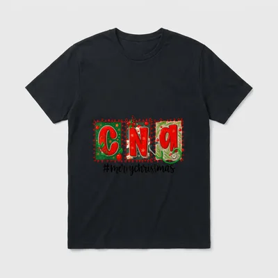 CNA Christmas Nurse Life Certified Nursing T-Shirt – CNa #merrychristmas – Classic T-Shirt in Black