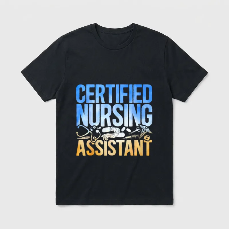 CNA Nurse Certified Nursing Assistant Lightweight T-Shirt – Classic T-Shirt in Black