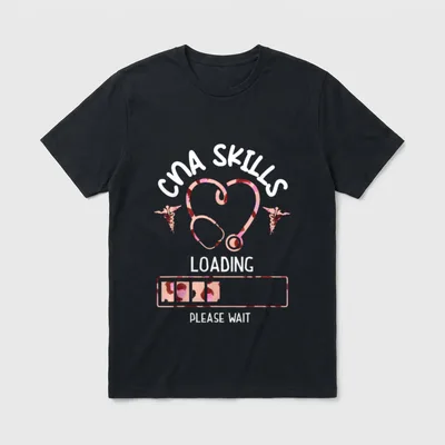 CNA Nurse Certified Nursing Assistant Skills T-Shirt – Classic T-Shirt in Black