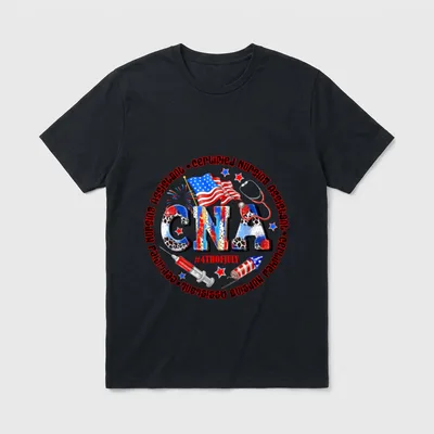 CNA Certified Nursing Assistant US Retro T-Shirt – Classic T-Shirt in Black