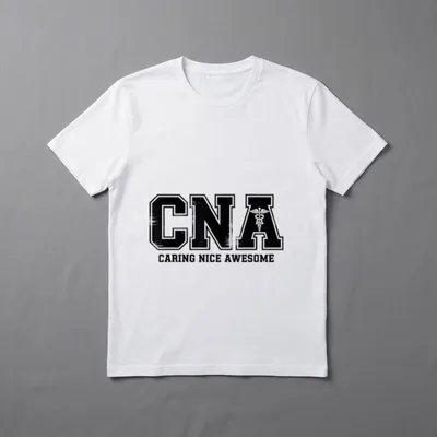 CNA Caring Nice Awesome Certified Assistant T-Shirt – CNA CARING NICE AWESOME – Classic T-Shirt in Black