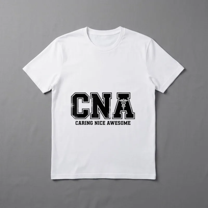 CNA Caring Nice Awesome Certified Assistant T-Shirt – CNA CARING NICE AWESOME – Classic T-Shirt in Black
