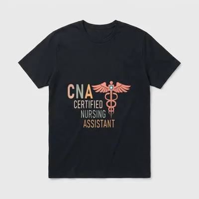 Certified Nursing Assistant Nurse Aide Back T-Shirt – Classic T-Shirt in Black