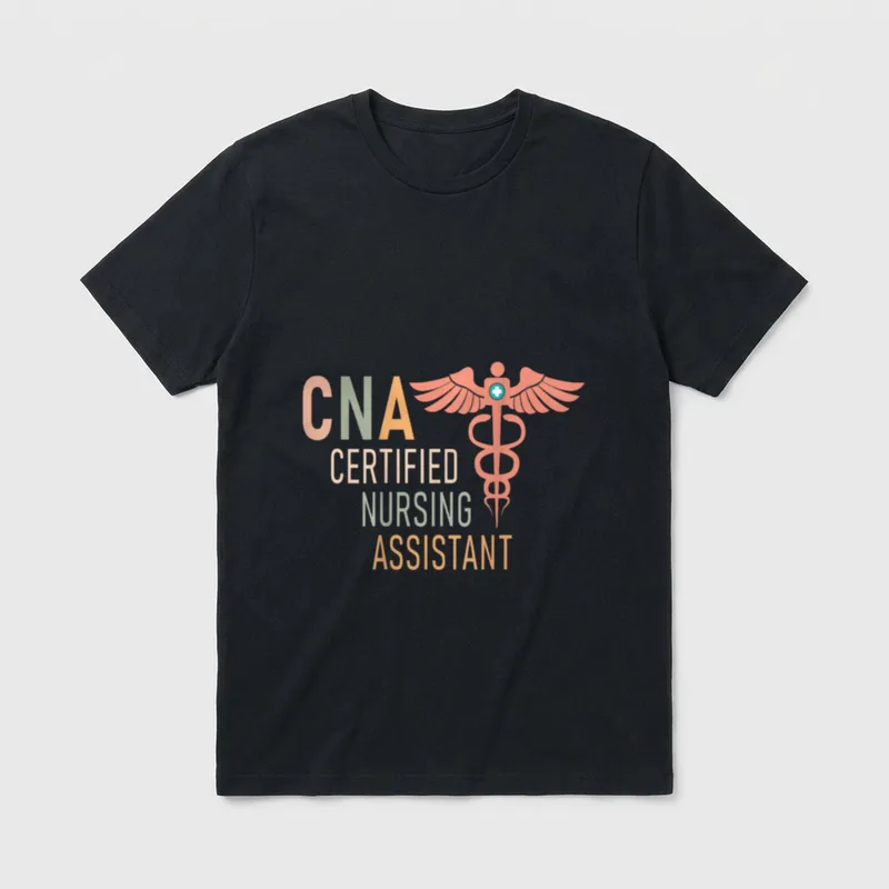 Certified Nursing Assistant Nurse Aide Back T-Shirt – Classic T-Shirt in Black