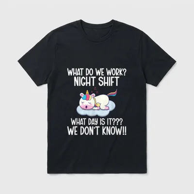 Night Shift CNA Certified Nursing Show T-Shirt – Classic T-Shirt in Black