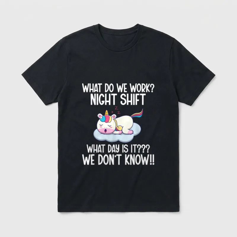 Night Shift CNA Certified Nursing Show T-Shirt – Classic T-Shirt in Black