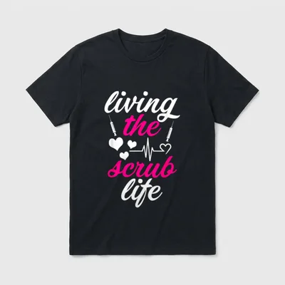 CNA Nurses the Scrub Life T-Shirt – Classic T-Shirt in Black