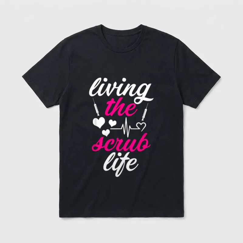 CNA Nurses the Scrub Life T-Shirt – Classic T-Shirt in Black