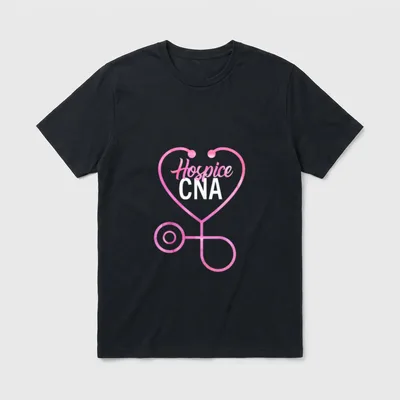 Hospice CNA Certified Nursing Assistant Featuring T-Shirt – Classic T-Shirt in Black