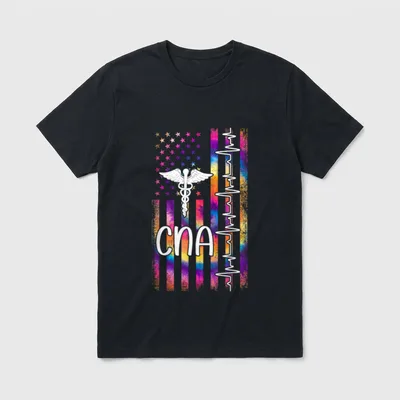 CNA Heartbeat Certified Nursing Assistant T-Shirt – Classic T-Shirt in Black