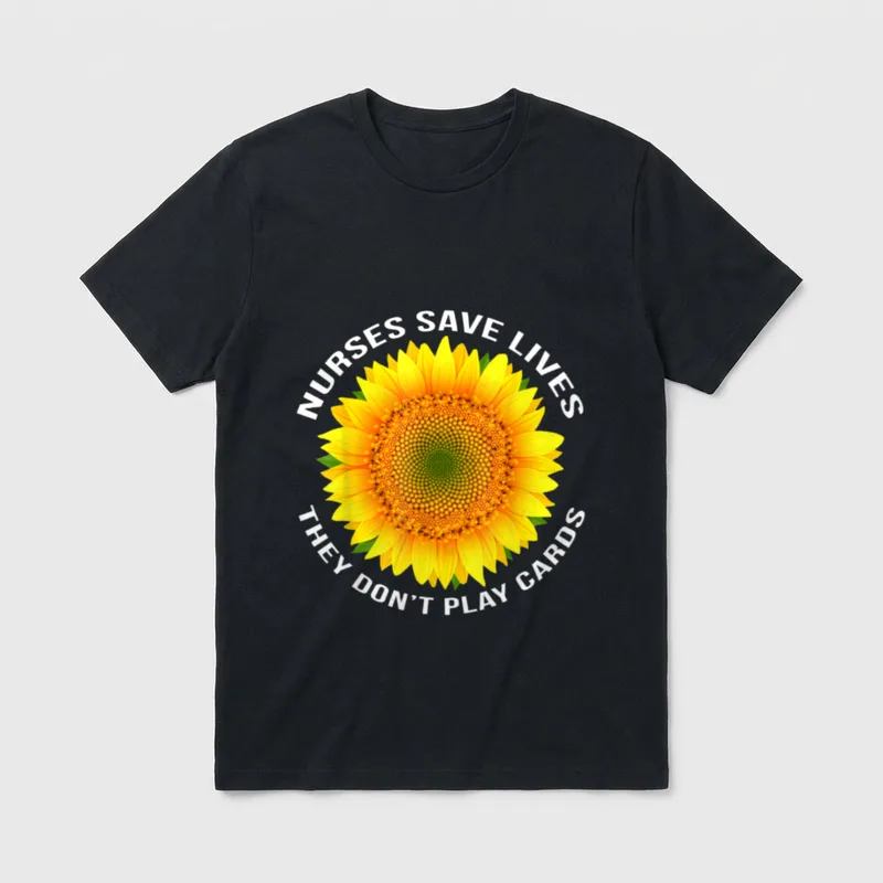 Nurses Save Lives They Dont Play T-Shirt – Classic T-Shirt in Black