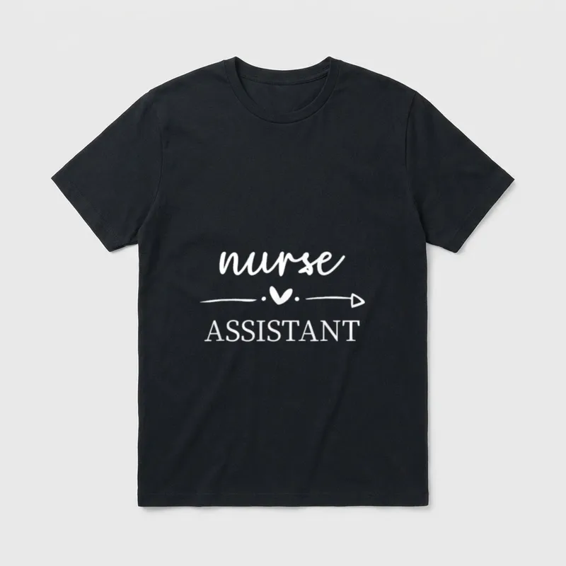 Stethoscope CNA Certified Nursing Assistant Aide T-Shirt – Classic T-Shirt in Black