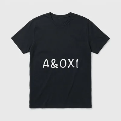 Medical Doctor Nurse CRNA EMT Paramedic T-Shirt – Handwritten A&OX1 lettering in white – Classic T-Shirt in Black