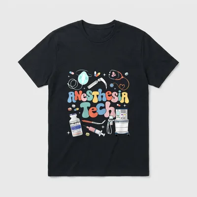 Anesthesiology Anesthesia Tech CRNA Operating Room T-Shirt – Classic T-Shirt in Black