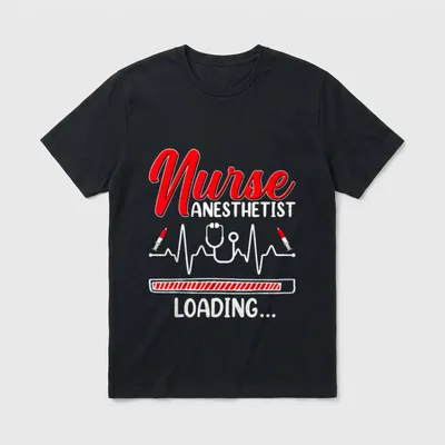 Nurse Anesthetist Loading Future T-Shirt – Classic T-Shirt in Black