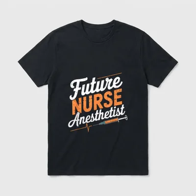 Anesthetist Student CRNA Nurse Future T-Shirt – Classic T-Shirt in Black