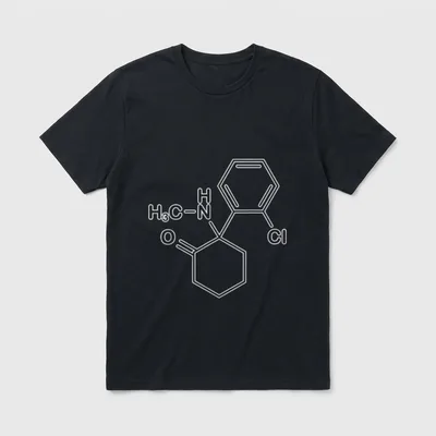 Ketamine Molecule Science Anesthesia Nurse Physician T-Shirt – Classic T-Shirt in Black