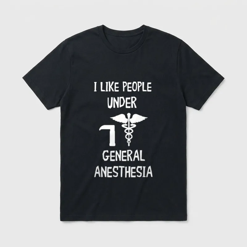 Anesthesiologist CRNA Nurse I Like People T-Shirt – Classic T-Shirt in Black