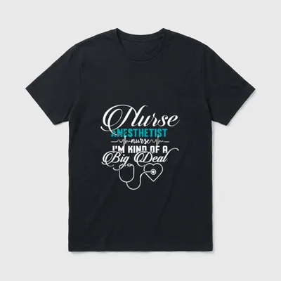CRNA Nurse Anesthetist Anesthesiologists Pun T-Shirt – Classic T-Shirt in Black