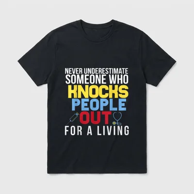 Nurse Anesthetist Graduation CRNA BSN T-Shirt – Classic T-Shirt in Black