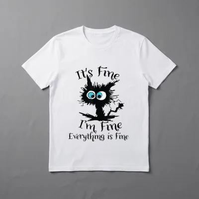 Everything Is Funny Black Cat Nurse T-Shirt – Classic T-Shirt in Black
