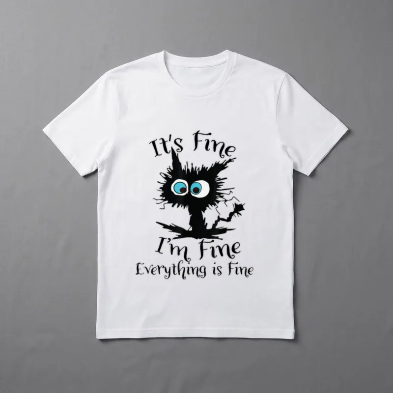 Everything Is Funny Black Cat Nurse T-Shirt – Classic T-Shirt in Black