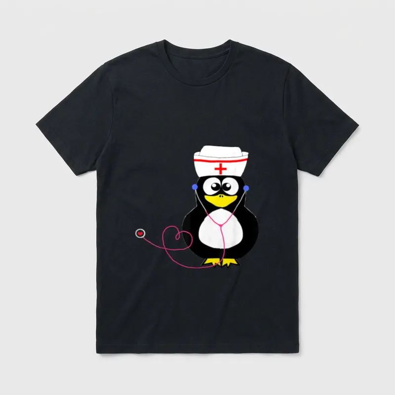 Doctor Doctor Penguin Funny Nurse Water T-Shirt – Classic T-Shirt in Black