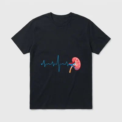 Dialysis Technician Nurse Kidney Heartbeat Pulse T-Shirt – Classic T-Shirt in Black