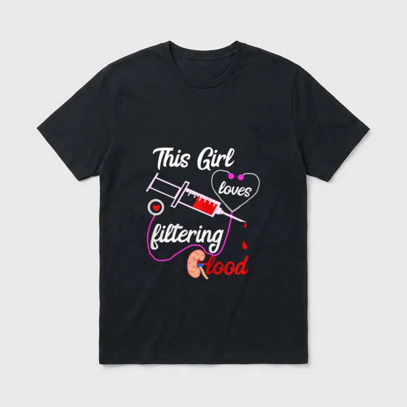 Dialysis Nurse Girl Nephrology Nursing Nursing T-Shirt – Classic T-Shirt in Black