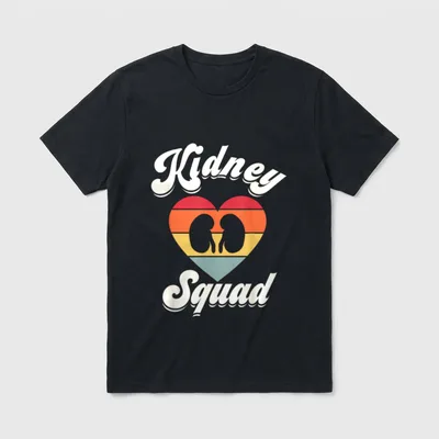 Kidney Team Squad Nephrology Nurse Dialysis T-Shirt – Classic T-Shirt in Black