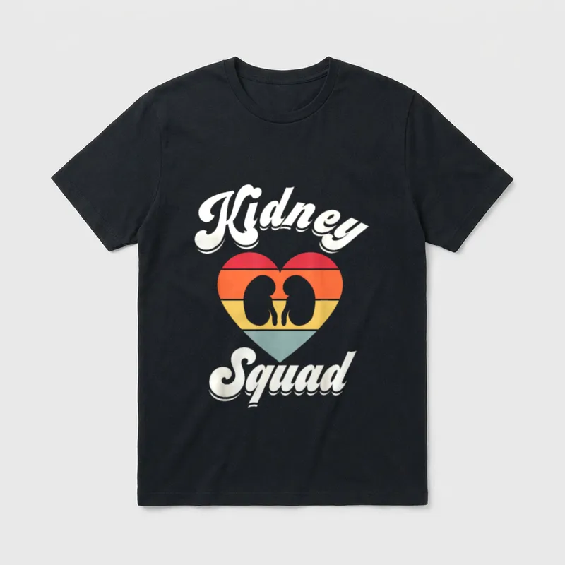 Kidney Team Squad Nephrology Nurse Dialysis T-Shirt – Classic T-Shirt in Black