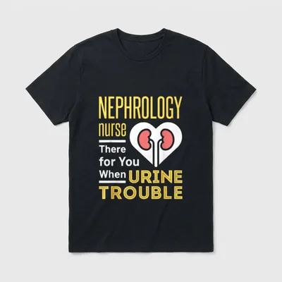 Nephrology Nurse Nursing Dialysis T-Shirt – Classic T-Shirt in Black