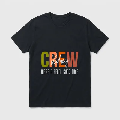 Dialysis Tech Pun Kidney Crew Nurses T-Shirt – Classic T-Shirt in Black