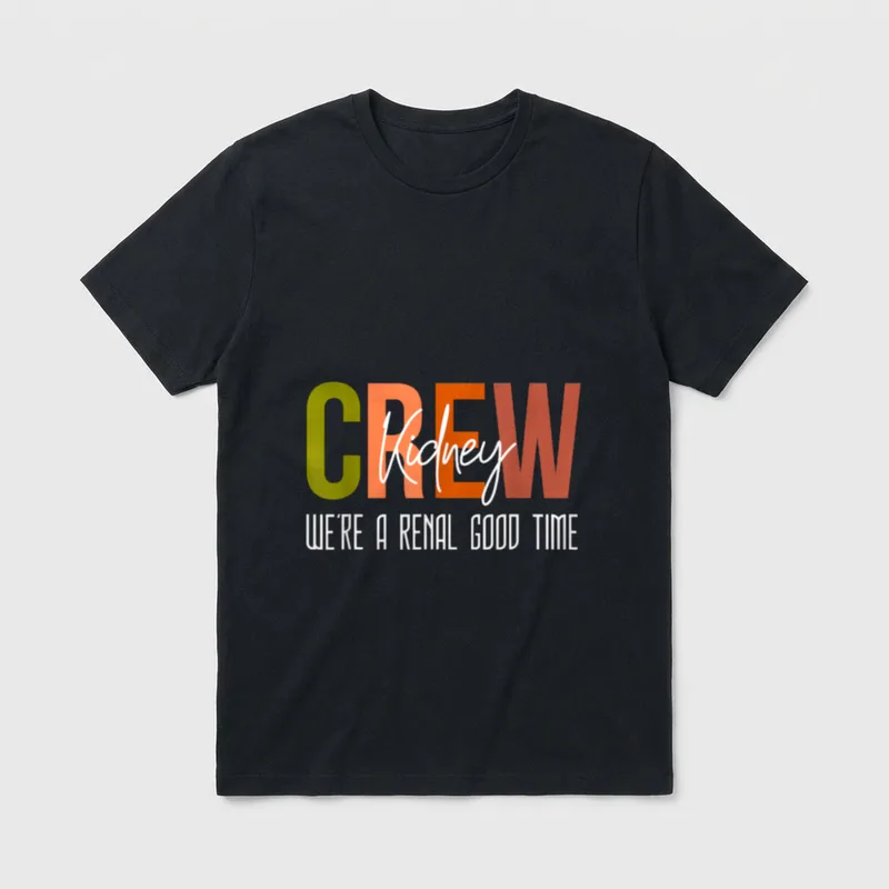 Dialysis Tech Pun Kidney Crew Nurses T-Shirt – Classic T-Shirt in Black