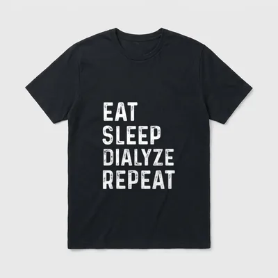 Dialysis Technician Patients Kidney Tech Nephrology T-Shirt – Classic T-Shirt in Black