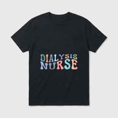 Dialysis Nurse Nephrology Nursing Registered RN T-Shirt – Classic T-Shirt in Black