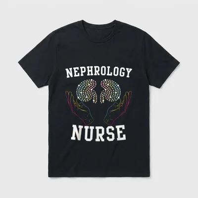 Nephrology Nurse Medicinal Dialysis Nursing RN T-Shirt – Classic T-Shirt in Black