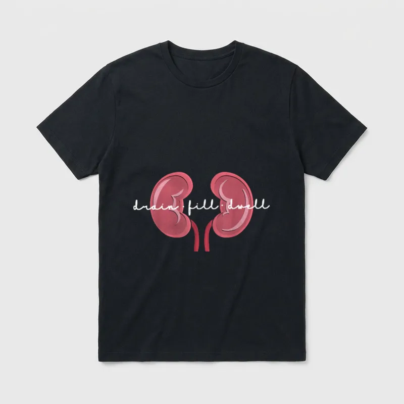 Peritoneal Dialysis Nurse Kidney Disease Working T-Shirt – Classic T-Shirt in Black
