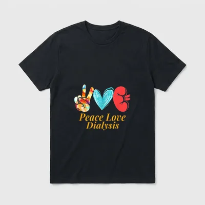 Dialysis Nurse Kidney Transplant Nephrology T-Shirt – Classic T-Shirt in Black