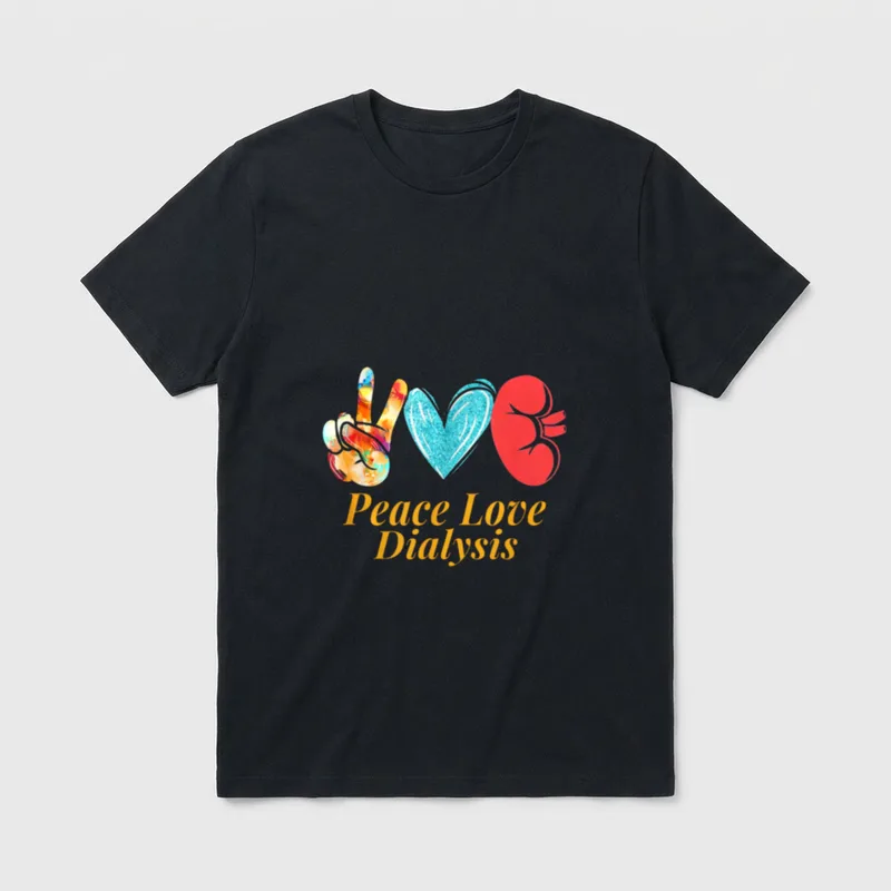 Dialysis Nurse Kidney Transplant Nephrology T-Shirt – Classic T-Shirt in Black