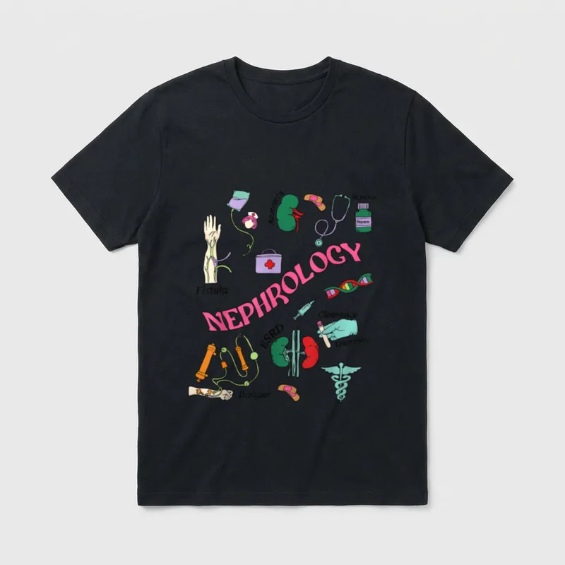Nephrology Dialysis Tech Kidney Appreciation Nurse T-Shirt – Classic T-Shirt in Black