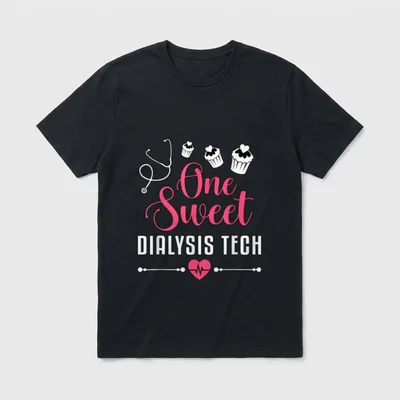 One Sweet Dialysis Tech Nurse Nephrology T-Shirt – Classic T-Shirt in Black